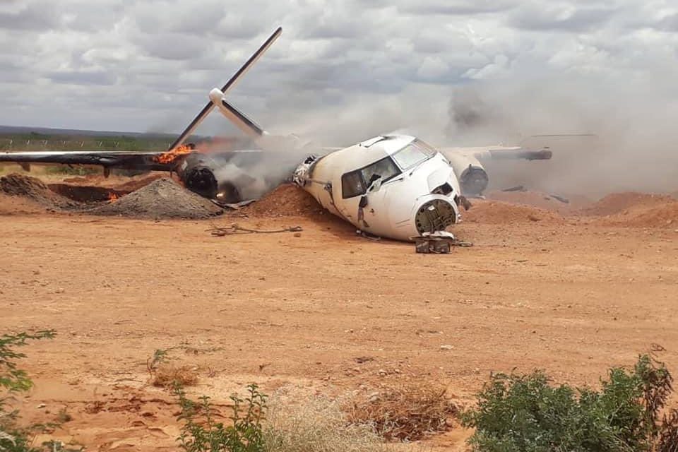Cargo Plane Crashes In Central Somalia